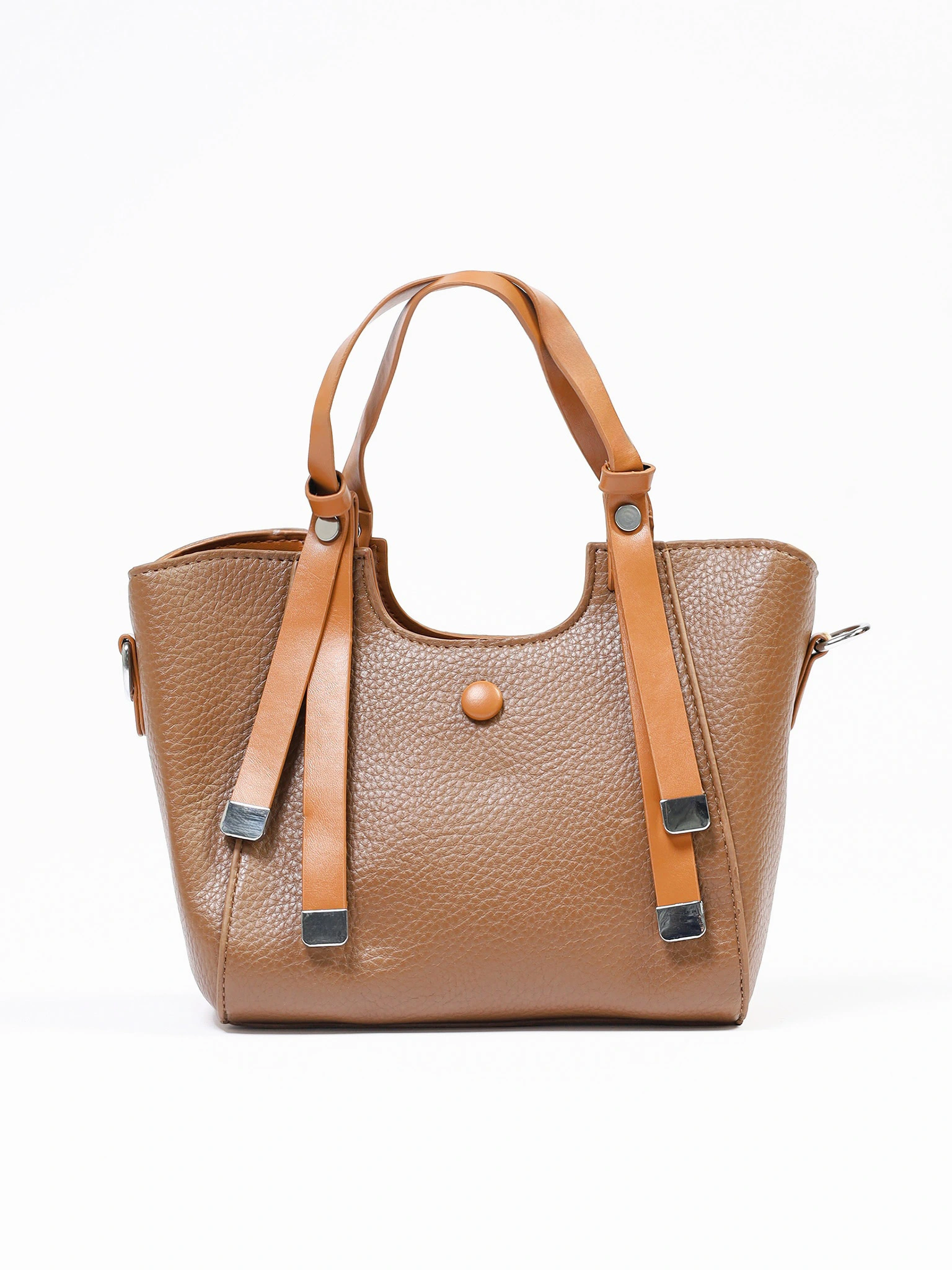 Сумка-тоут маленькая с декоративными ремешками в ассортименте